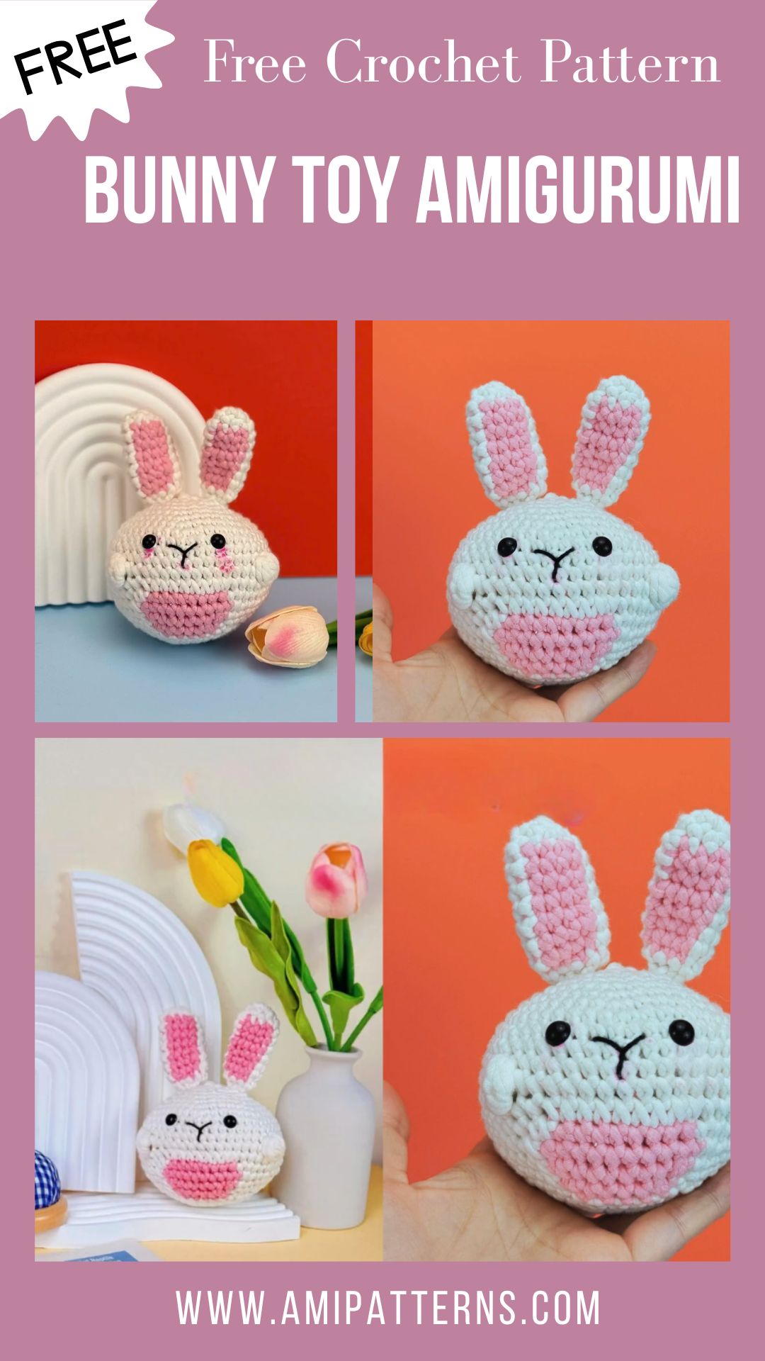 Charming Crochet Bunny Toy Amigurumi Pattern for Amazing Looks