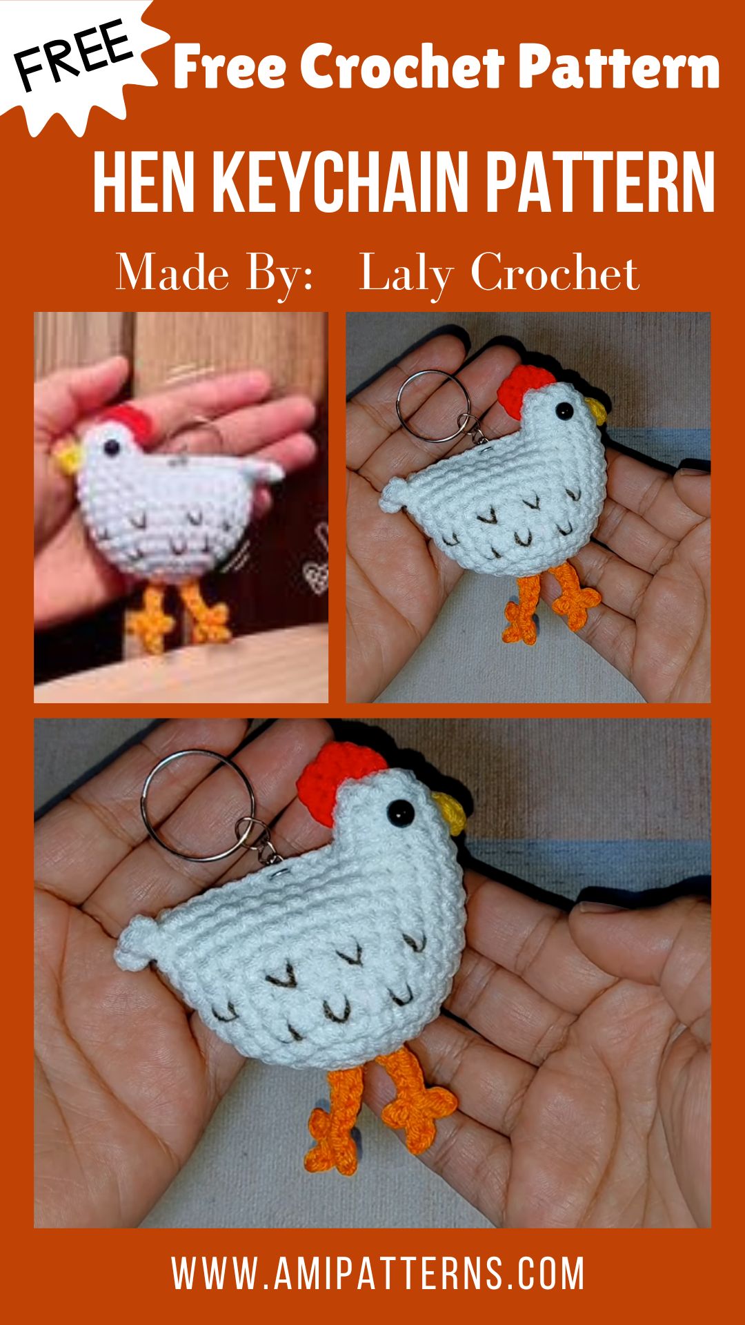 Comforting Crochet Hen Keychain Pattern to Wow Everyone