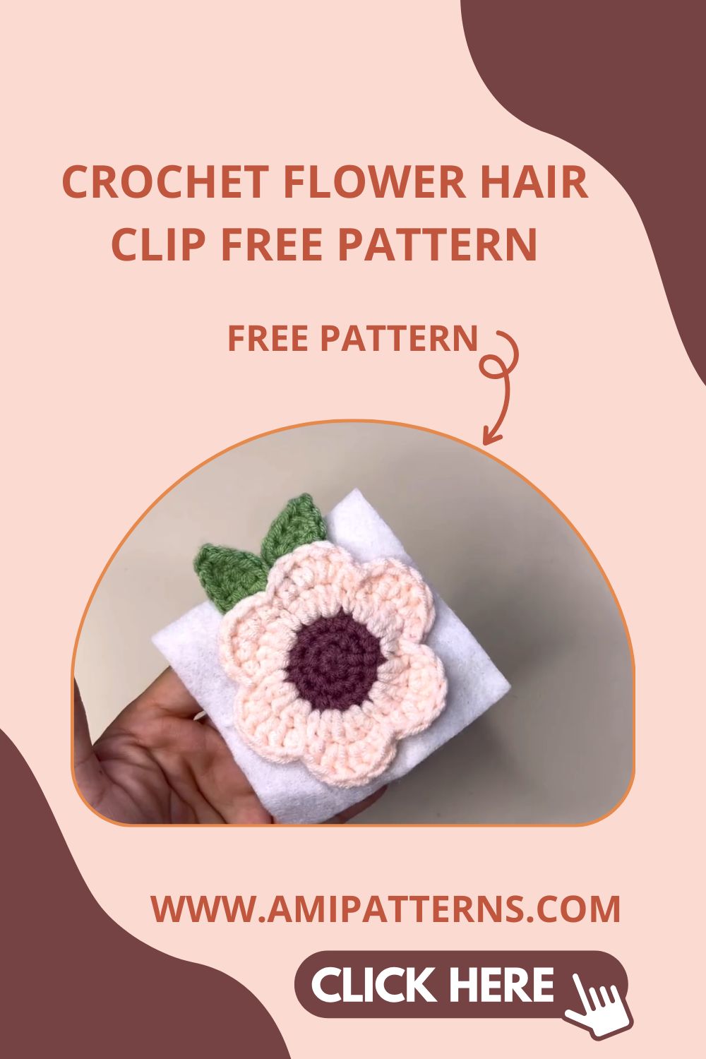 Incredible Crochet Flower Hair Clip Free Pattern Everyone Is Making and Gifting Right Now