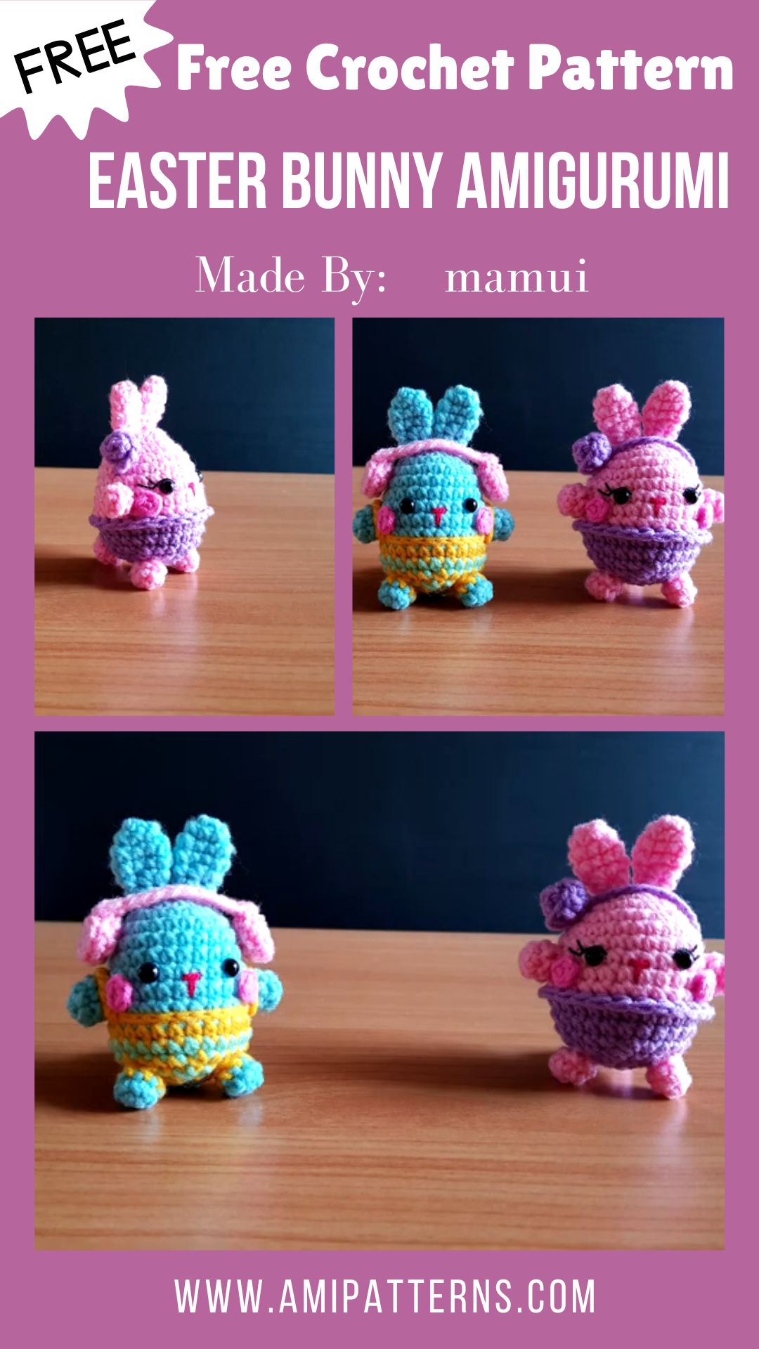 Polished Crochet Easter Bunny Amigurumi Pattern for a Cute Display