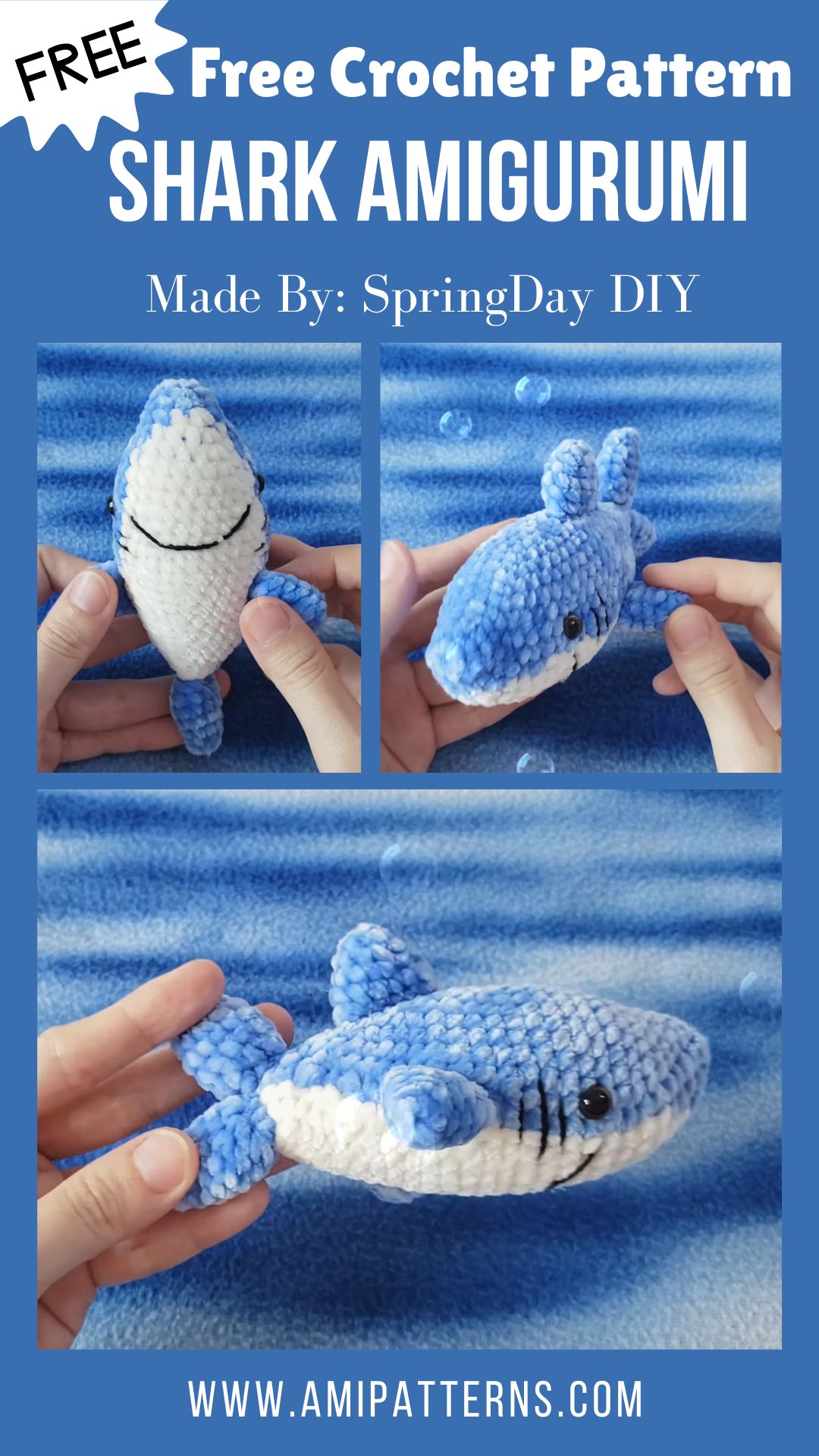 Blissful Crochet Shark Amigurumi Pattern for Handmade Magic