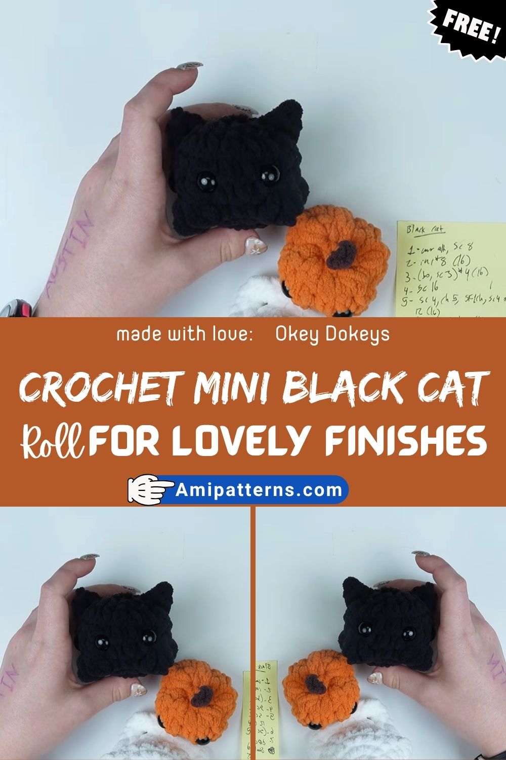 How to Crochet a Mini Black Cat Amigurumi Pattern for Lovely Finishes