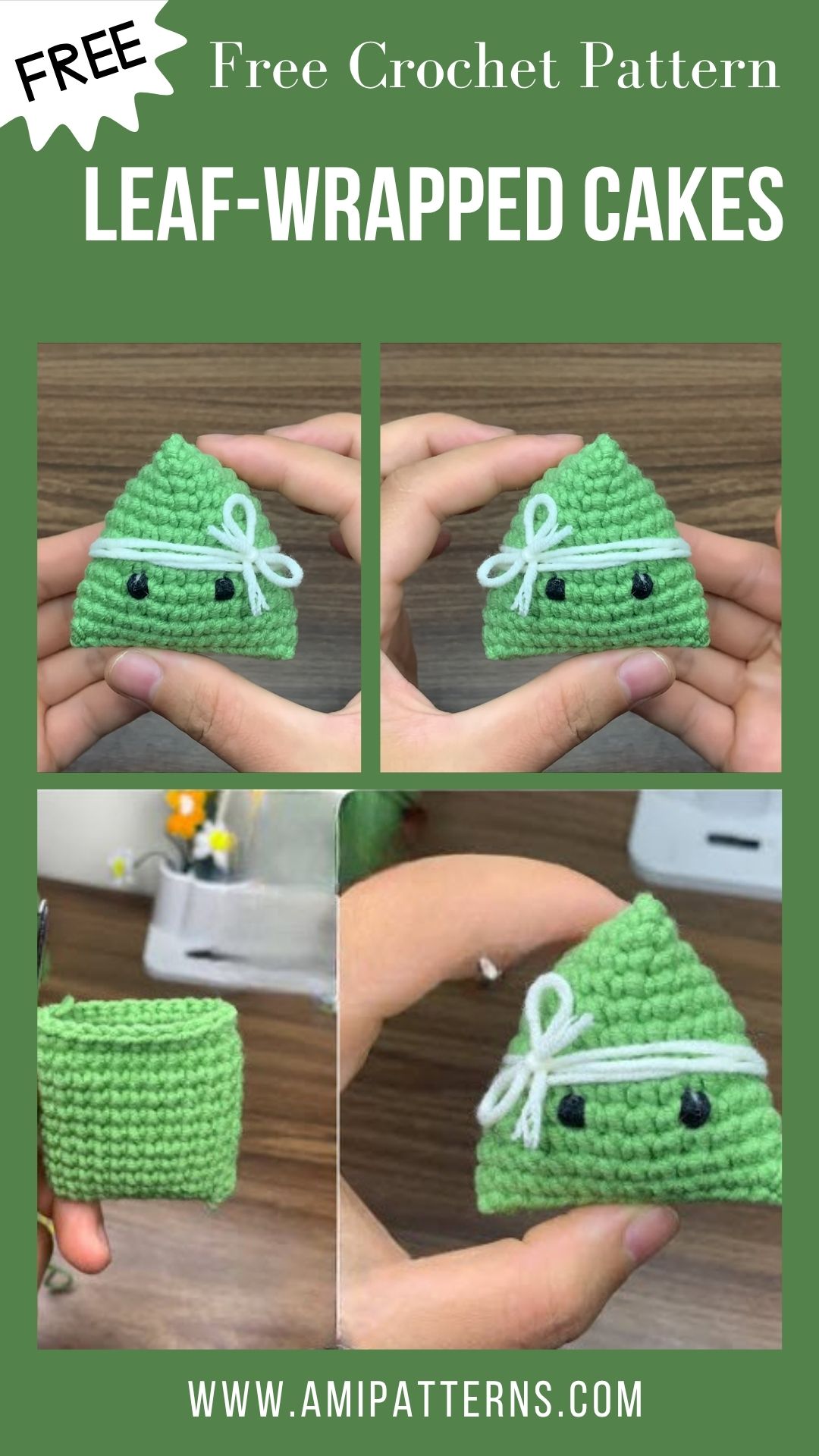 Peaceful Crochet Mini Leaf-Wrapped Cakes Amigurumi Pattern For Fun and Creative Looks Peaceful Crochet Mini Leaf-Wrapped Cakes Amigurumi Pattern For Fun and Creative Looks
