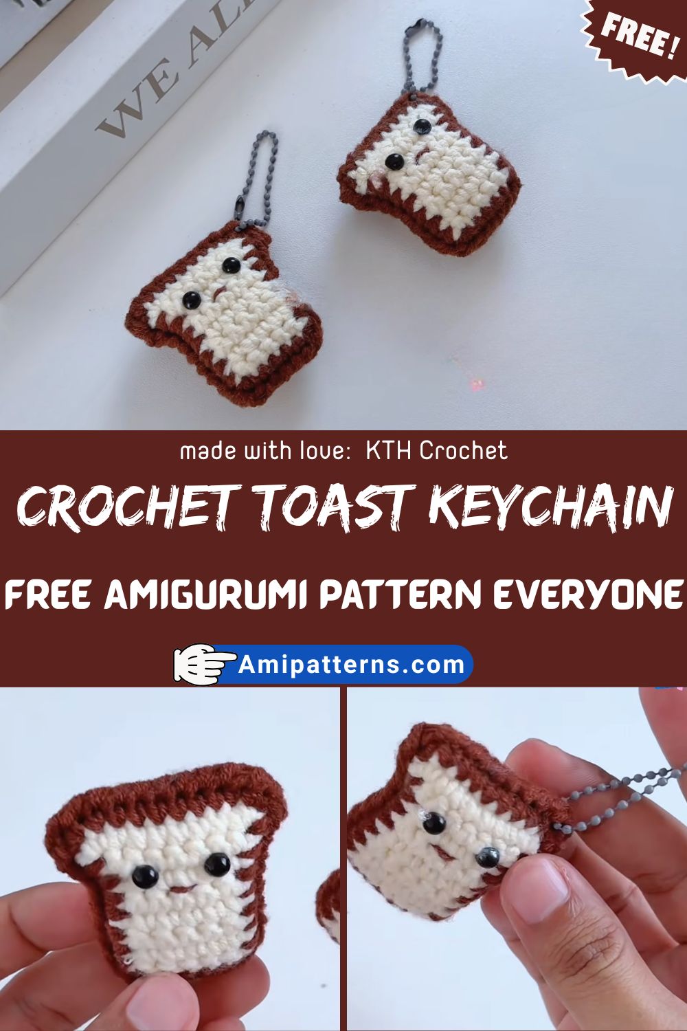 Humble Crochet Toast Keychain Free Amigurumi Pattern Everyone Is Obsessed With This