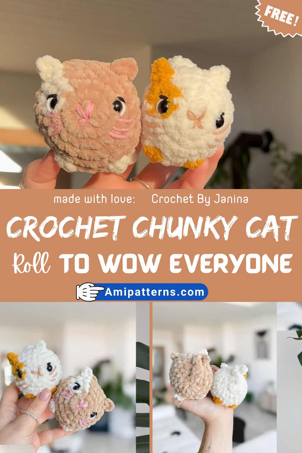 Radiant Crochet Chunky Mini Cat Amigurumi Pattern to Wow Everyone