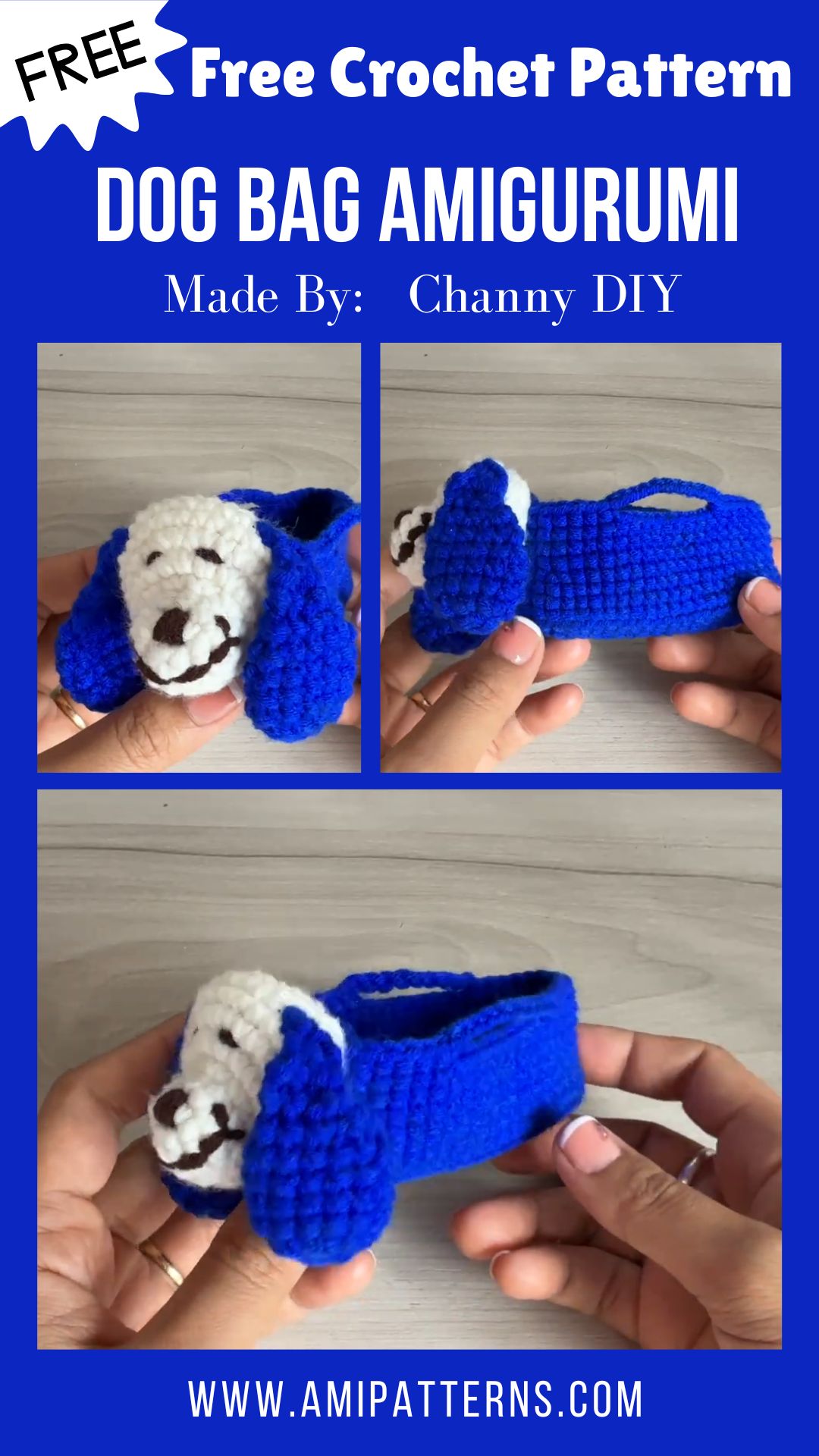 Impressive Crochet Dog Bag Amigurumi Pattern for Good Vibes