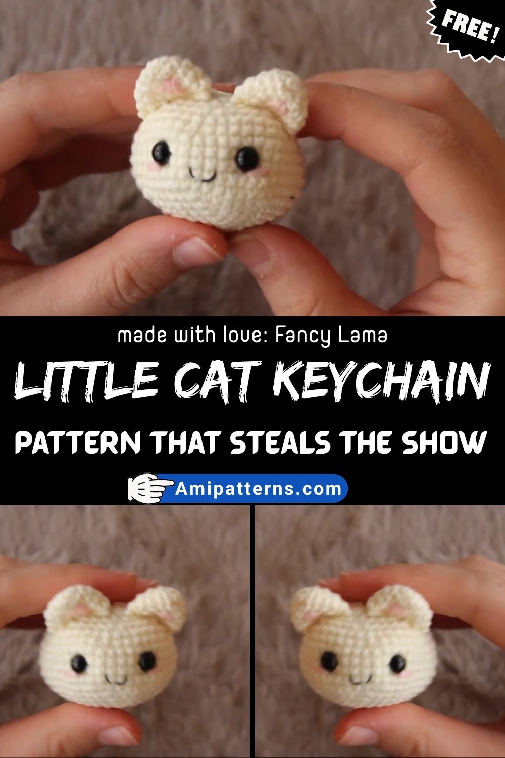 How to Crochet a Little Cat Keychain Amigurumi Pattern That Steals the Show
