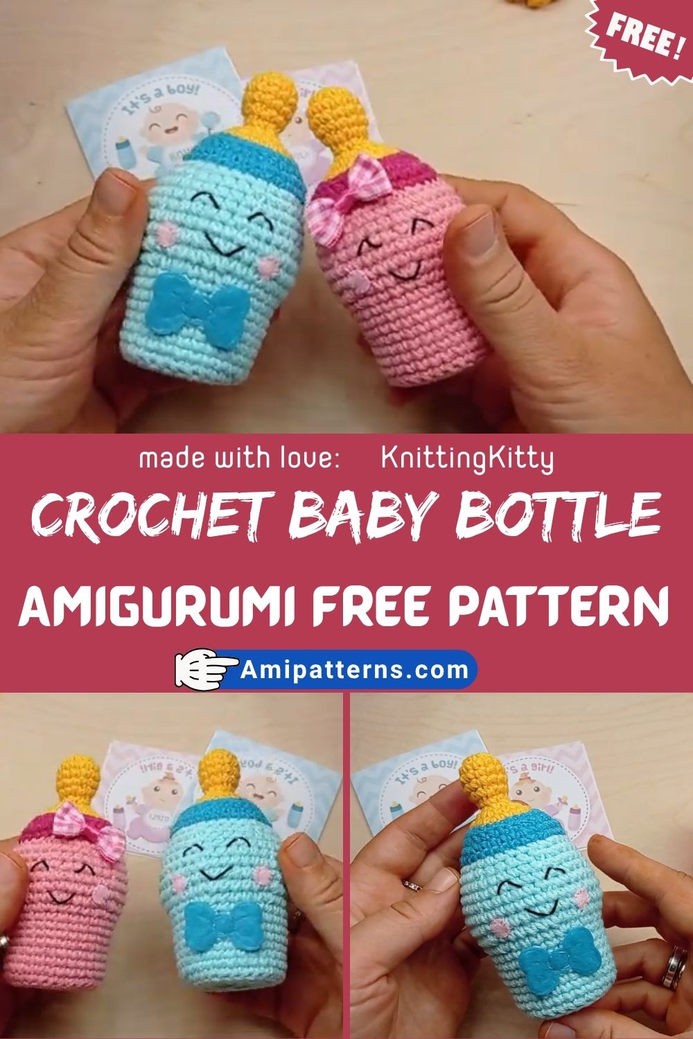 Humble Crochet Baby Bottle Amigurumi Free Pattern So Cute It Will Melt Your Heart