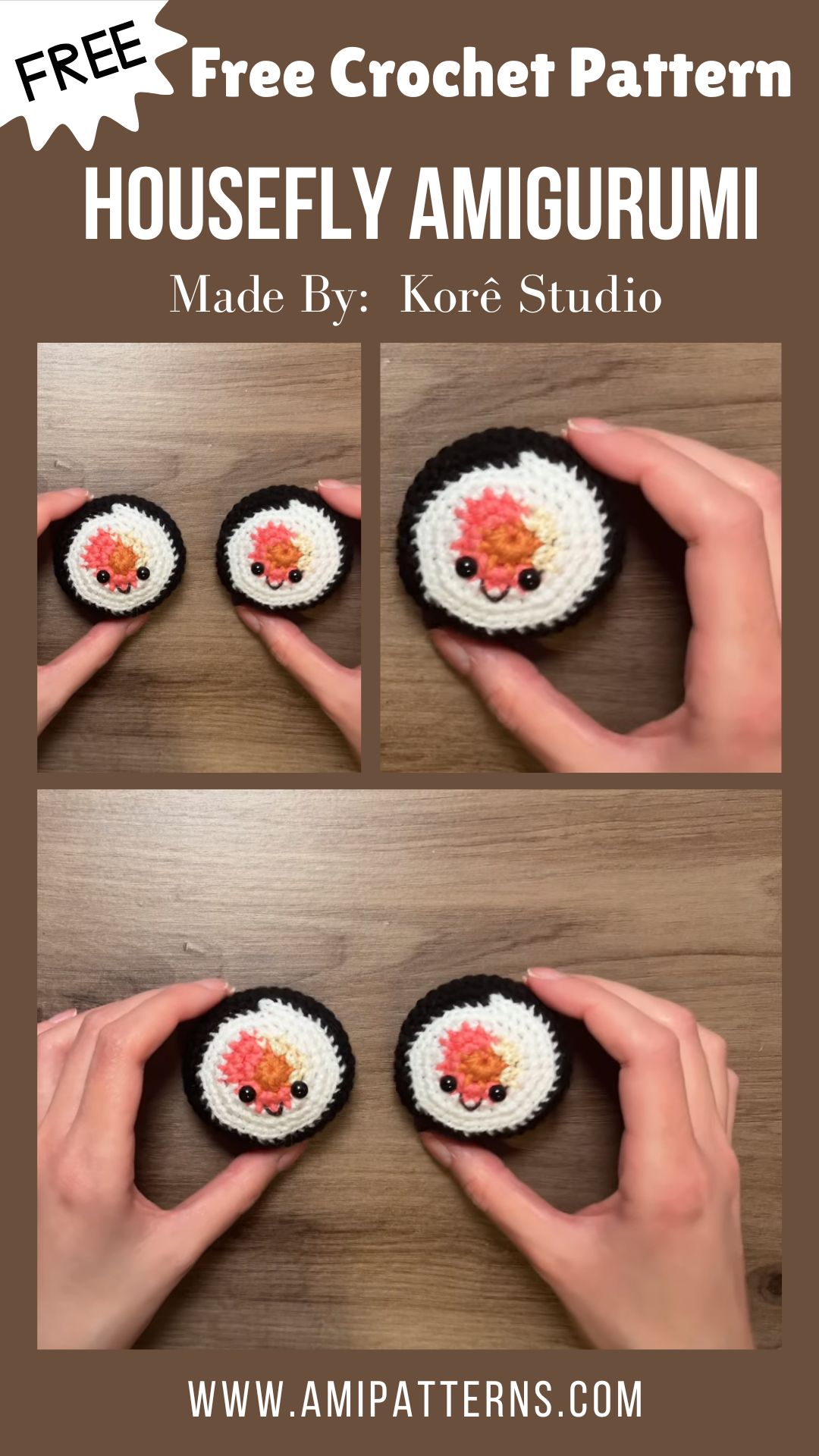 Precious Crochet Housefly Amigurumi Pattern to Brighten Spaces