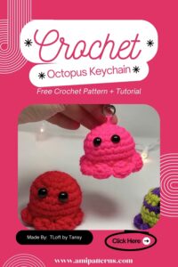 Awesome Crochet Octopus Keychain Amigurumi Pattern for Soft Toy Lovers