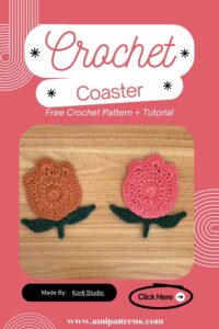 Dreamy Crochet Tulip Coaster Pattern for Cute Decor