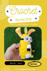 Elegant Crochet Minions Bunny Doll Amigurumi Pattern That Enhances Your Style