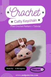 Genuine Crochet Catty Keychain Amigurumi Pattern for Cute Displays