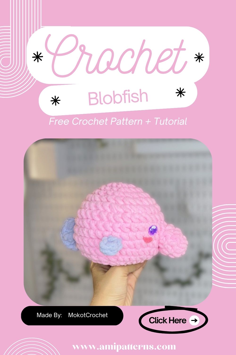 Awesome Crochet Blobfish Amigurumi Pattern for Lovely Finishes
