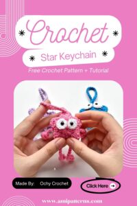 Balanced Crochet Star Keychain Amigurumi Pattern for Whimsical Appeal