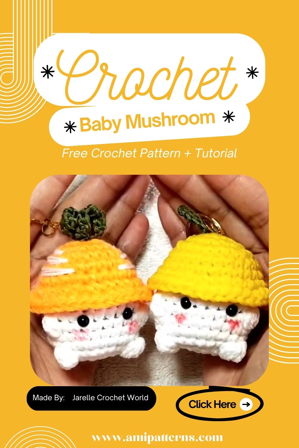 Polished Crochet Baby Mushroom Keychain Free Amigurumi Pattern Is Going Viral Get the