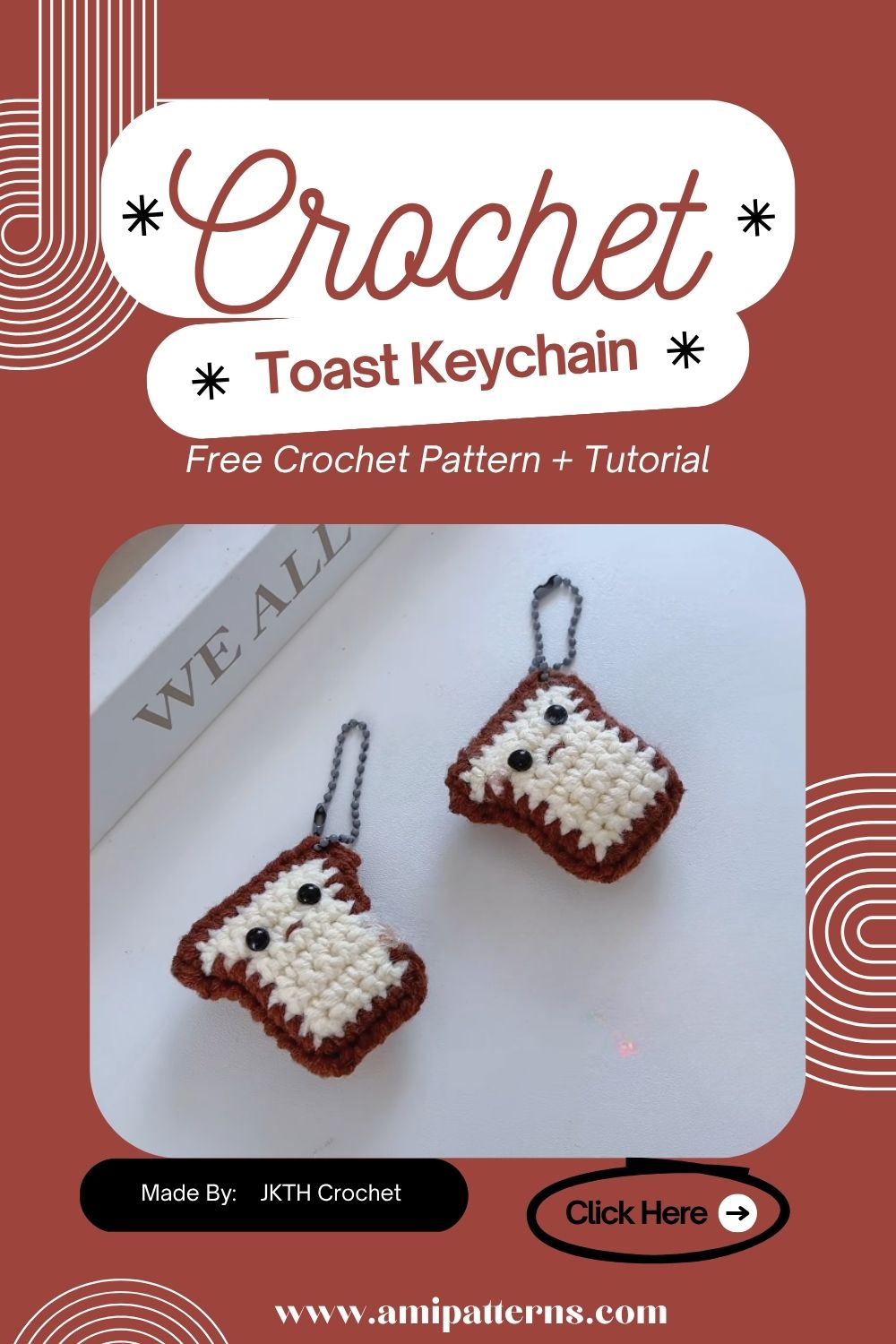 Humble Crochet Toast Keychain Free Amigurumi Pattern Everyone Is Obsessed With This