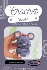 How to Crochet Mouse Amigurumi Pattern for Good Vibes