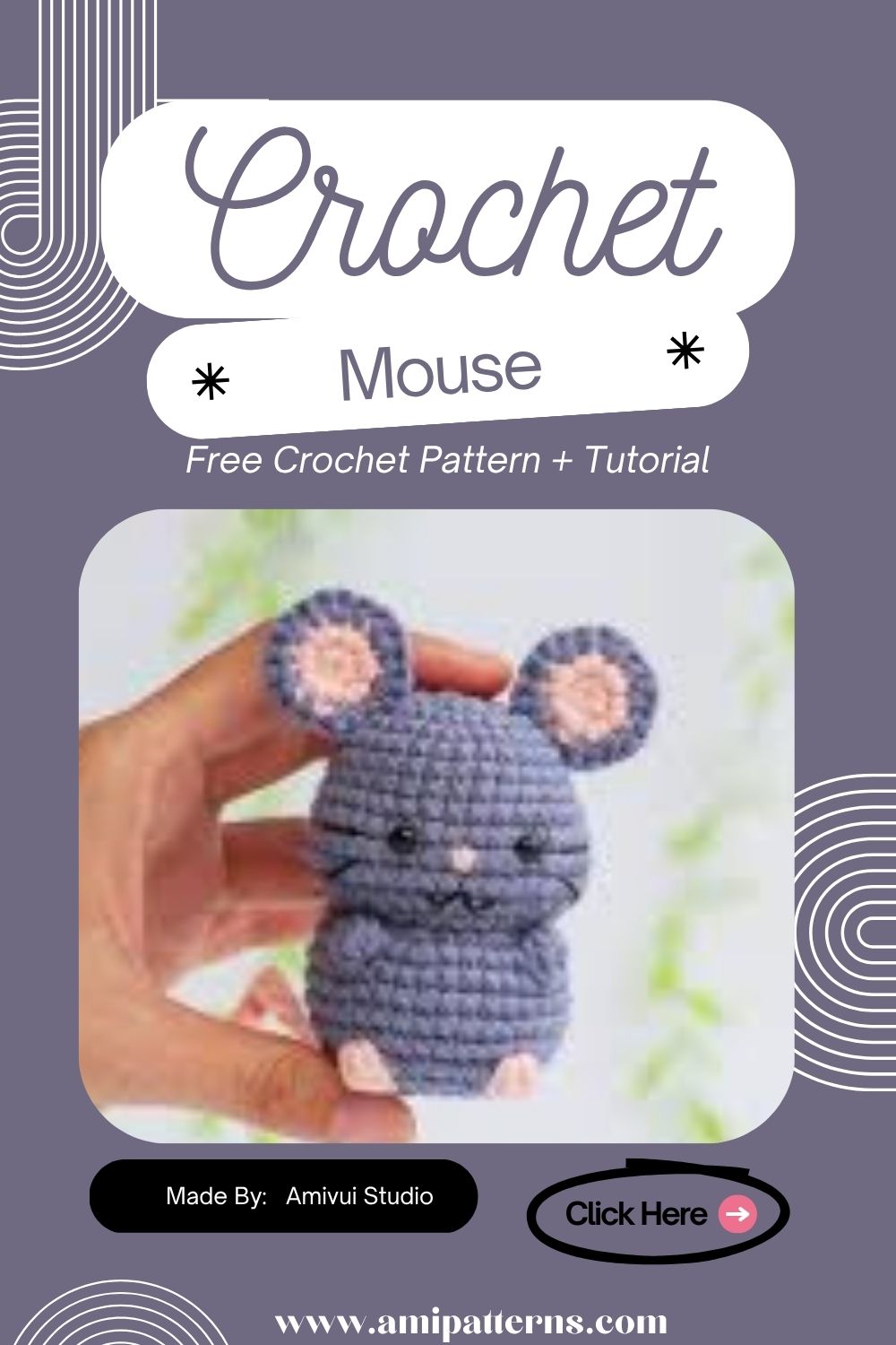 How to Crochet Mouse Amigurumi Pattern for Good Vibes
