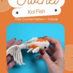Amazing Crochet Small White Koi Fish Pendant & Keychain Amigurumi Pattern
