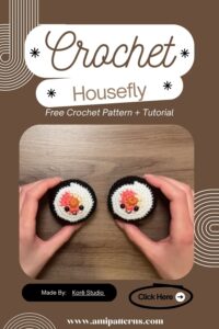 Precious Crochet Housefly Amigurumi Pattern to Brighten Spaces