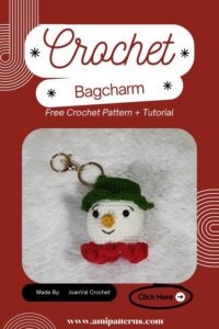 Crochet Christmas Snowman Bagcharm Amigurumi Pattern for Fashion Appeal