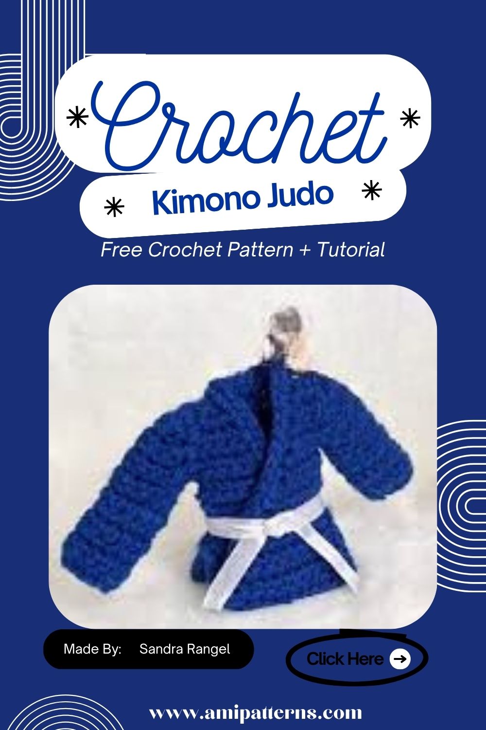 Blissful Crochet Kimono Judo Free Amigurumi Pattern & Wearable Robe Tutorial for All Sizes