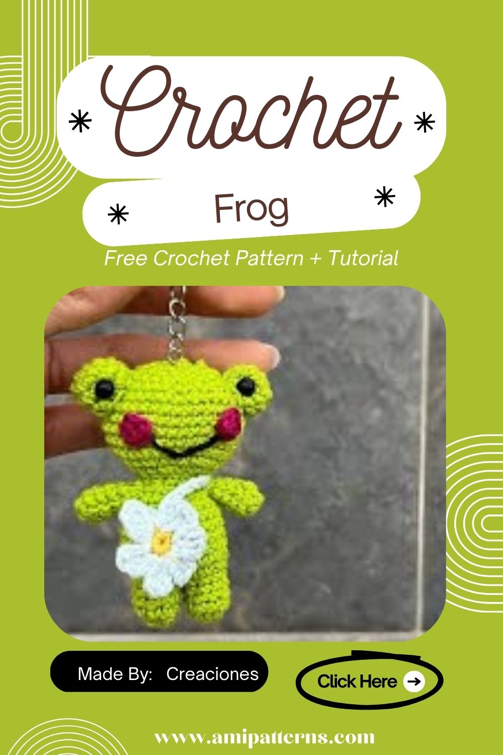 Fabulous Crochet Frog Keychain Pattern to Spruce Up Your Decor