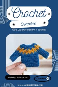 Blissful Crochet Jacquard Sweater Pattern for Stylish Appeal