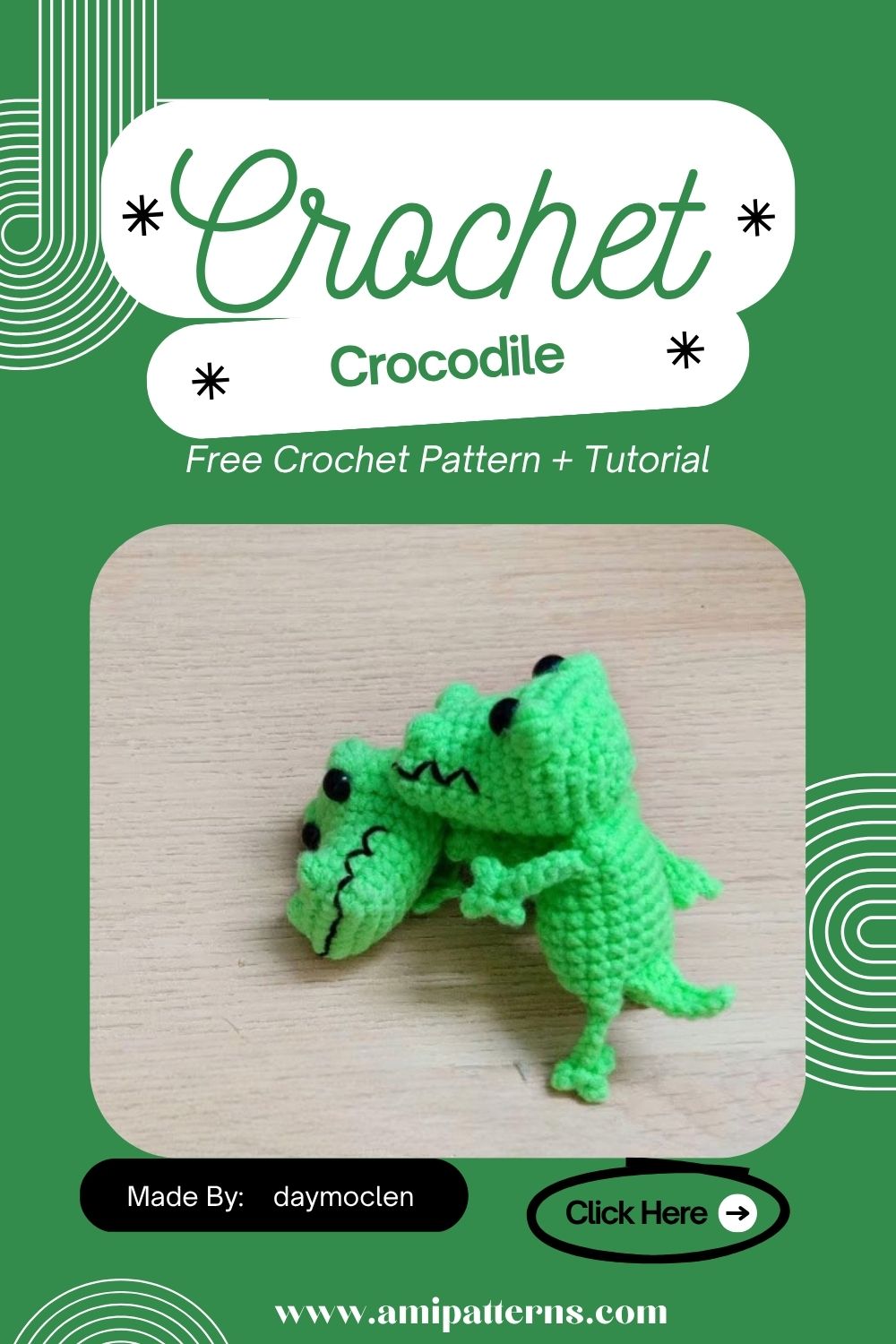 Outstanding Crochet a Crocodile keychain Amigurumi Pattern Toy 