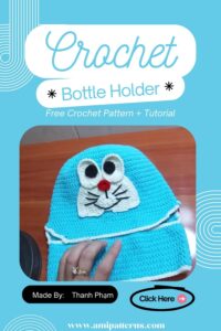 Luxurious Crochet Doraemon Bottle Holder Pattern for Beautiful Projects
