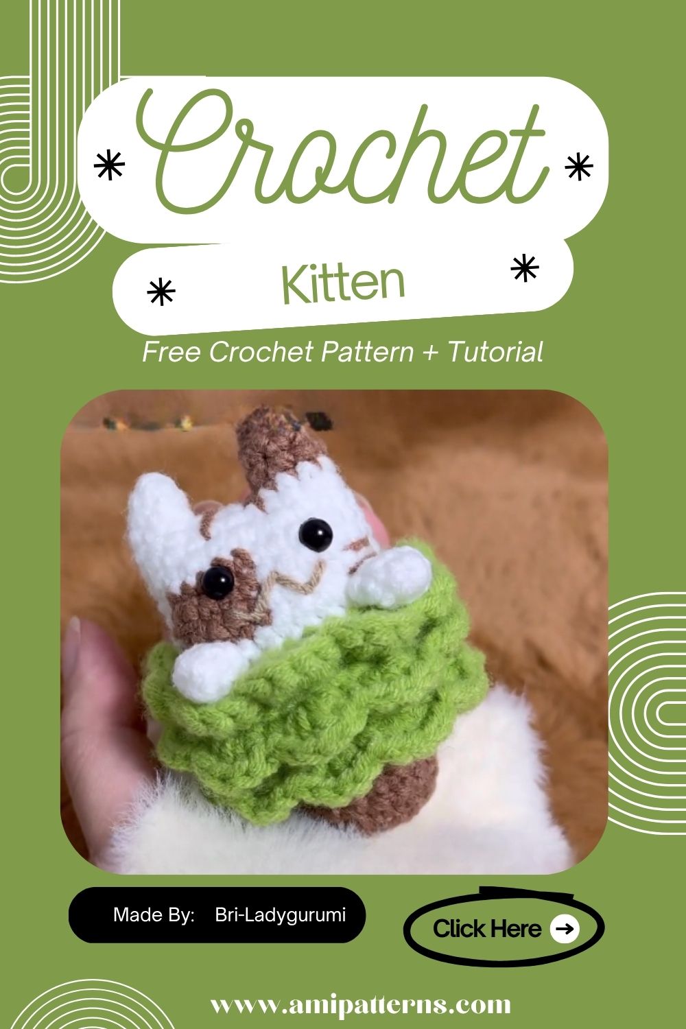 Polished Crochet Christmas Kitten Amigurumi Pattern for Cuteness Overload