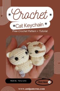 Precious Crochet Cat Keychain Amigurumi Pattern for Collectors
