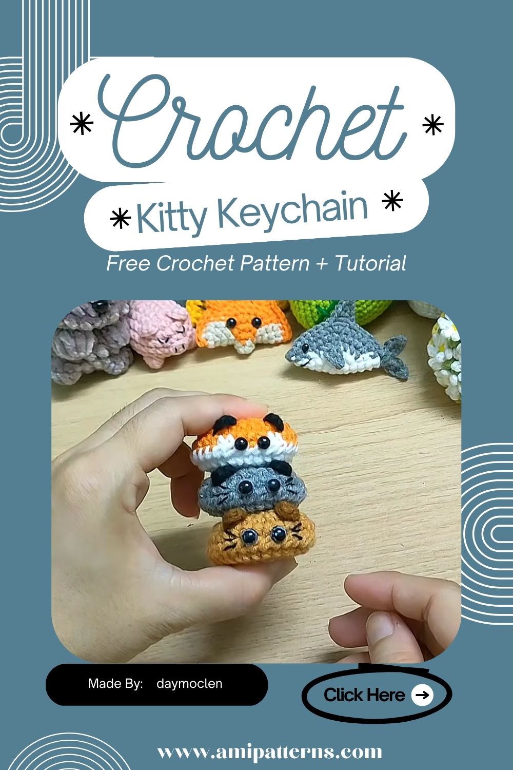 Polished Crochet Kitty Keychain Amigurumi Pattern for Sweet Looks