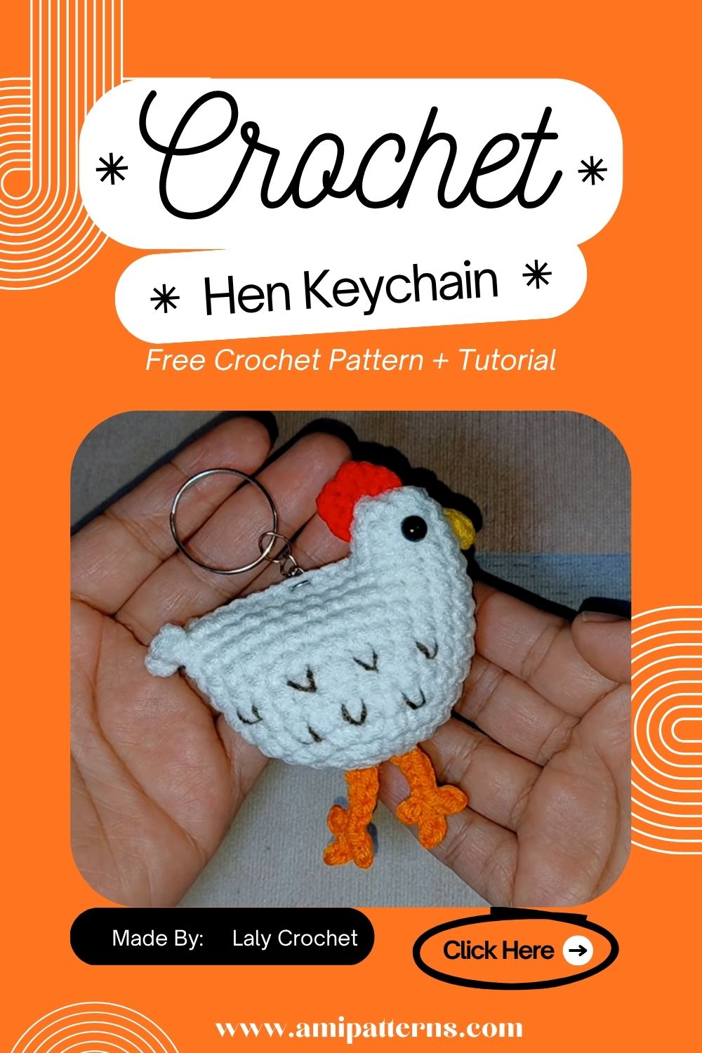 Comforting Crochet Hen Keychain Pattern to Wow Everyone