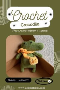 Superb Crochet Grumpy Little Crocodile Free Amigurumi Pattern That's Actually Easy