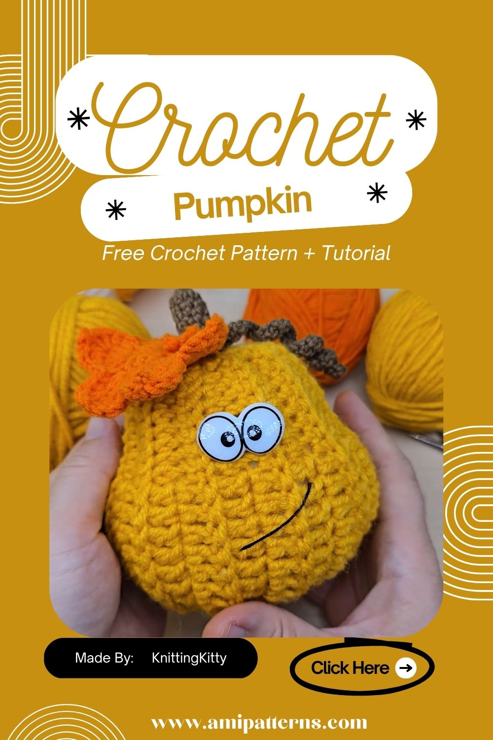 Perfect Crochet Pumpkin Amigurumi Pattern Cutest Free Halloween and Fall Home Decor