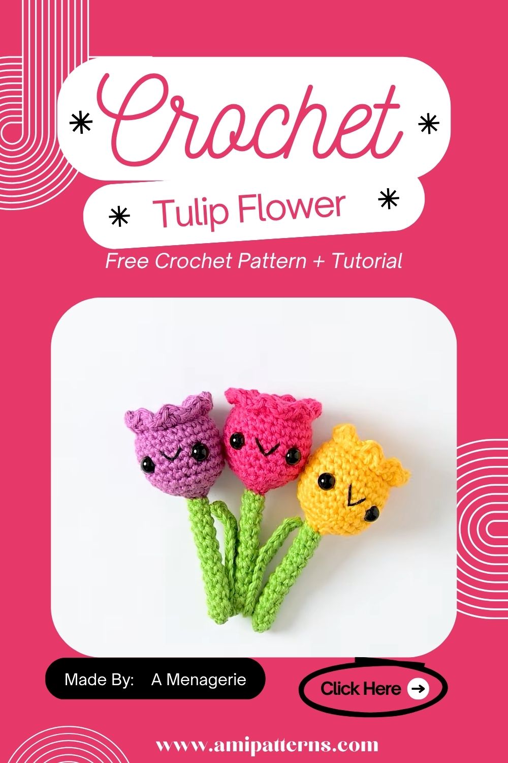 Fabulous Crochet a Tiny Tulip Flower Pattern to Upgrade Your Wardrobe