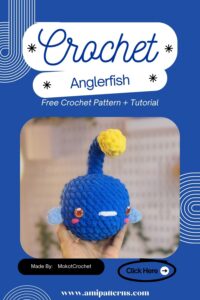 Shining Crochet Fluffy Anglerfish Amigurumi Pattern for Fun Winter Looks