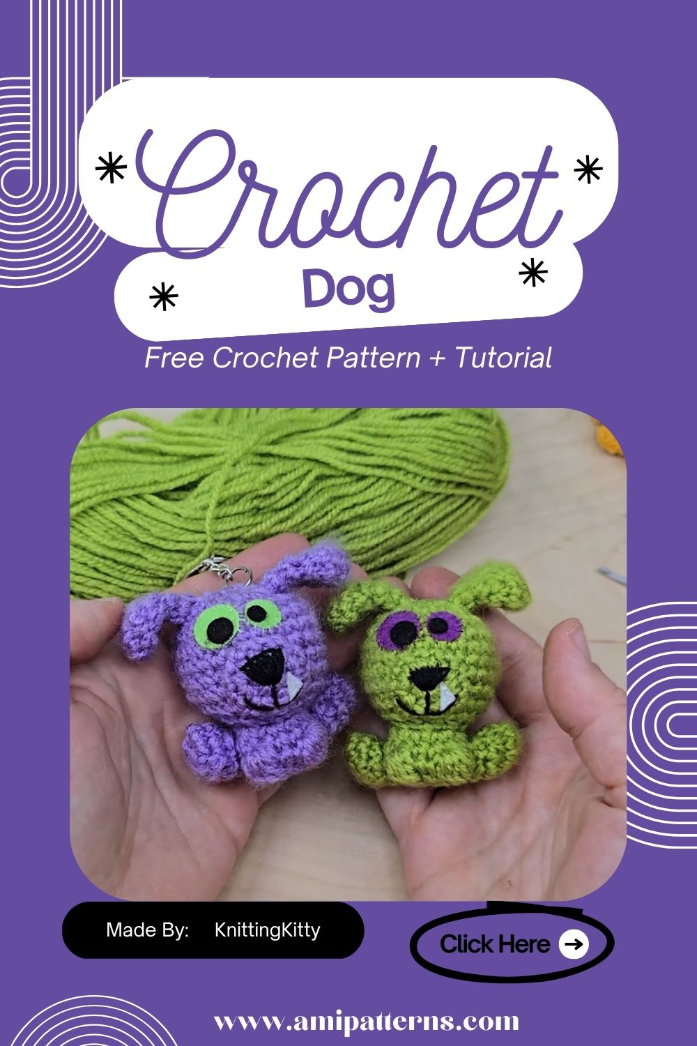 Dazzling Crochet Halloween Dog Keychain Amigurumi Free Pattern Packed with Spooky