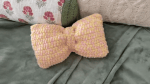 Crochet Bow Pillow Perfect Pattern for Handmade Decor
