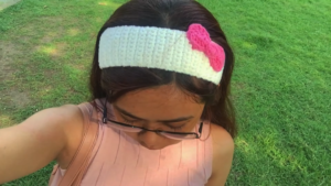 Crochet Headband Pattern with a Woven Crown Texture