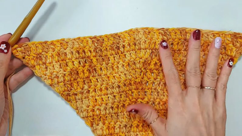 Free Crochet Pizza Triangle Pattern Headband for Kids
