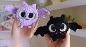 Free Crochet No Sew Bat Pattern